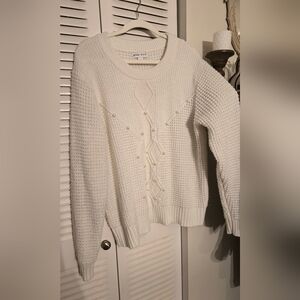 Ava & Viv White/Cream Knit Sweater